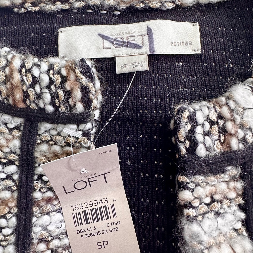 LOFT SP wool cropped tweed jacket - Picture 3 of 7